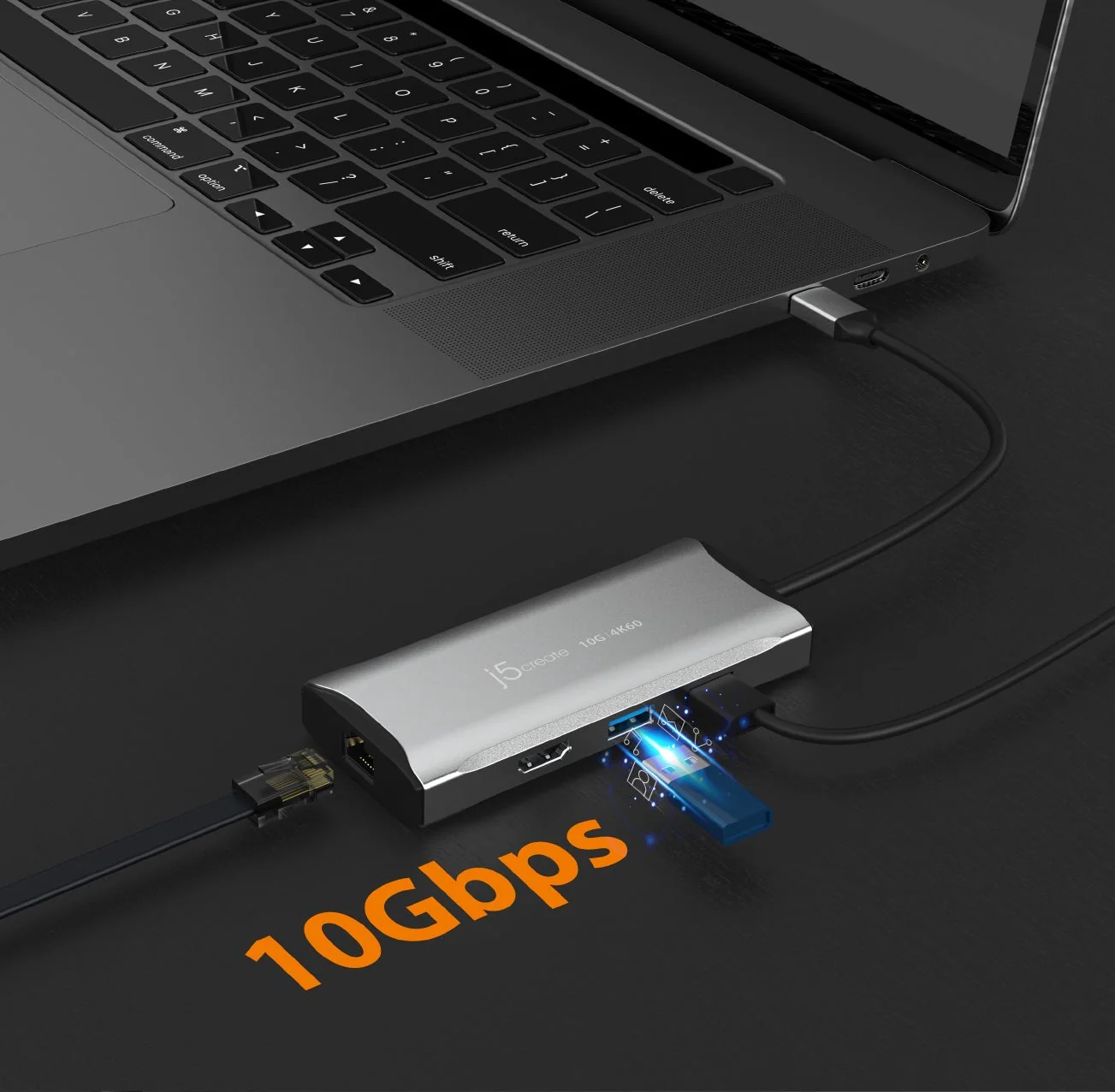JCD392 4K60 Elite USB-C® 10Gbps Travel Dock - Image 10