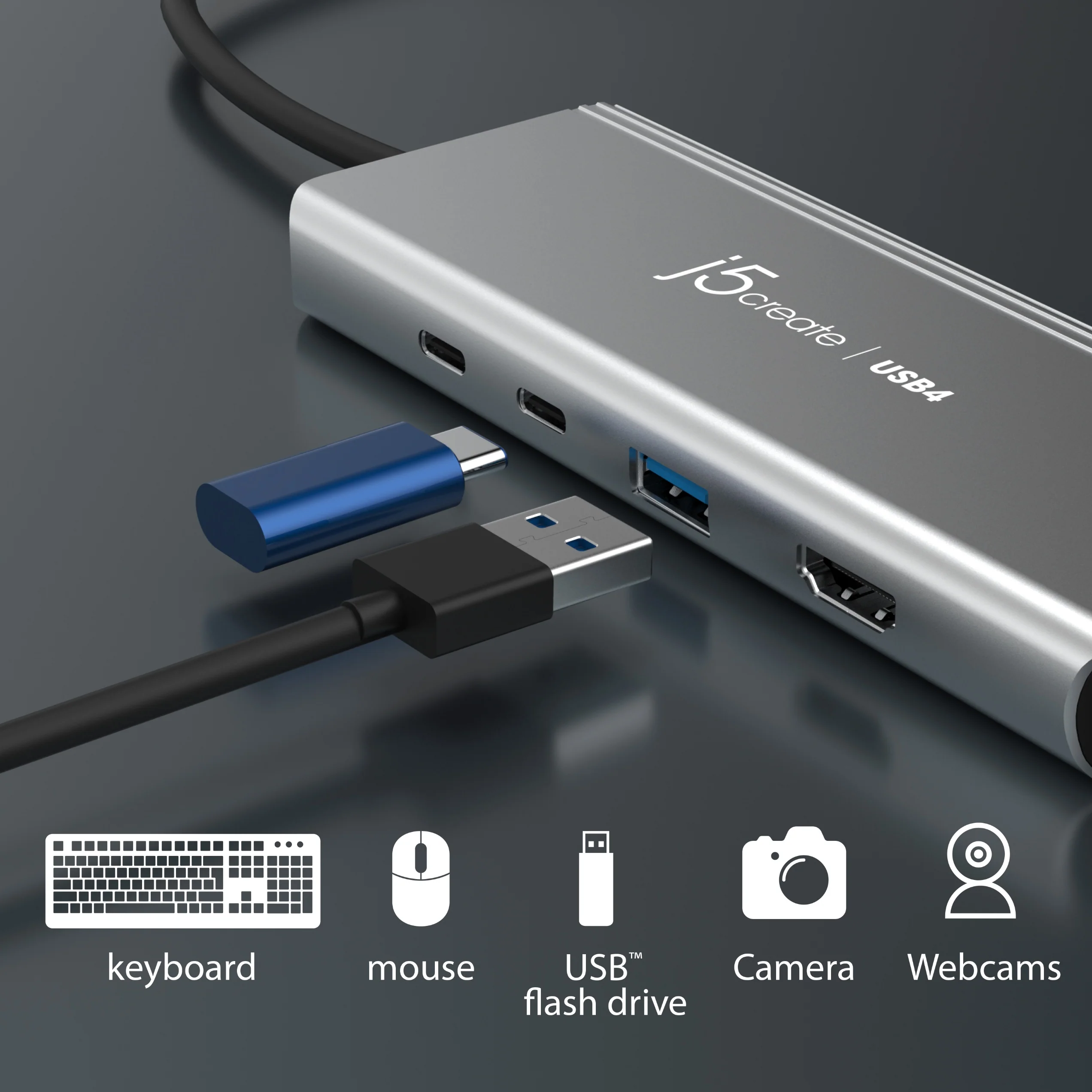 JCD401 USB4® Dual 4K Multi-Port Hub - Image 10