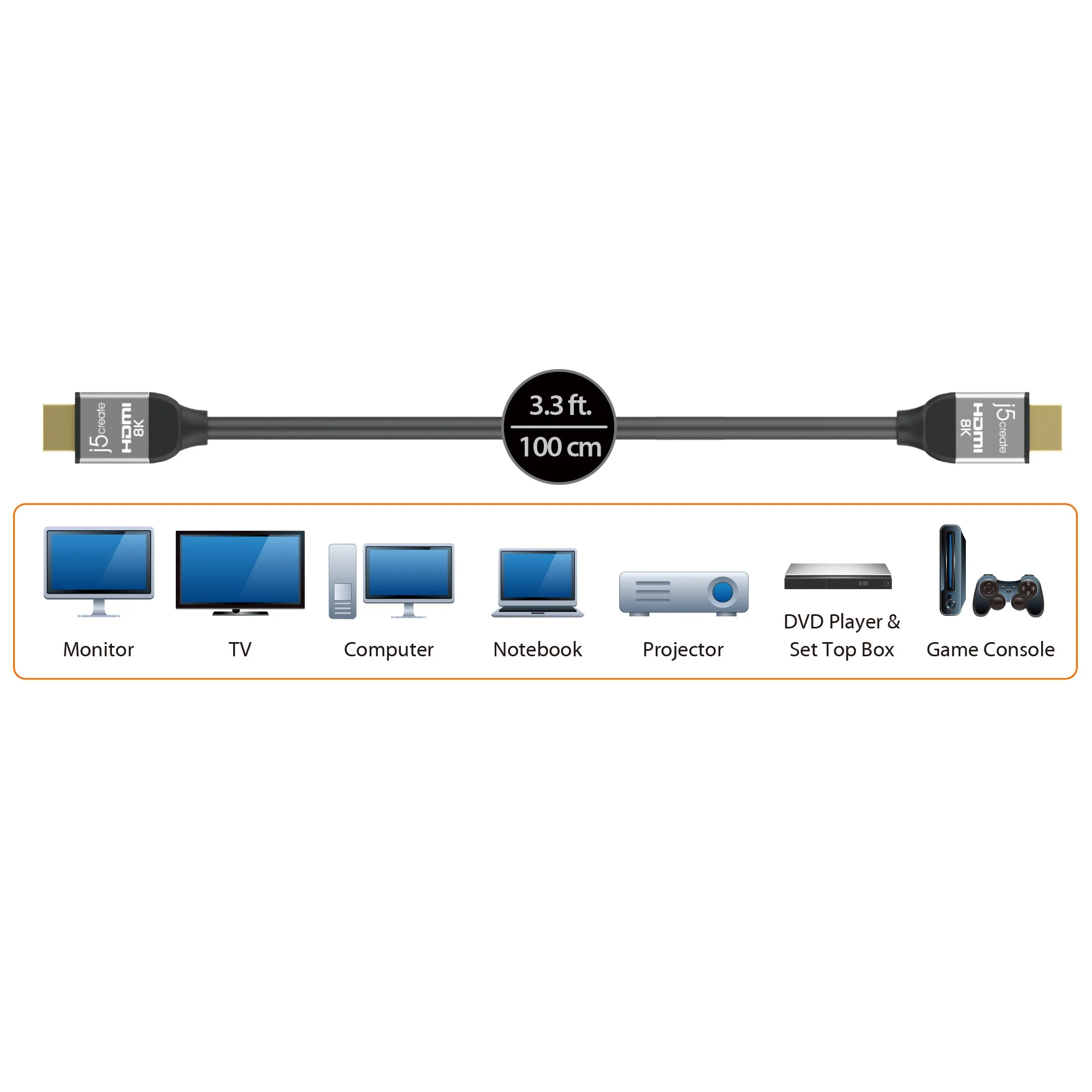 JDC53L10 Ultra High Speed HDMI®/™ Cable - Image 6