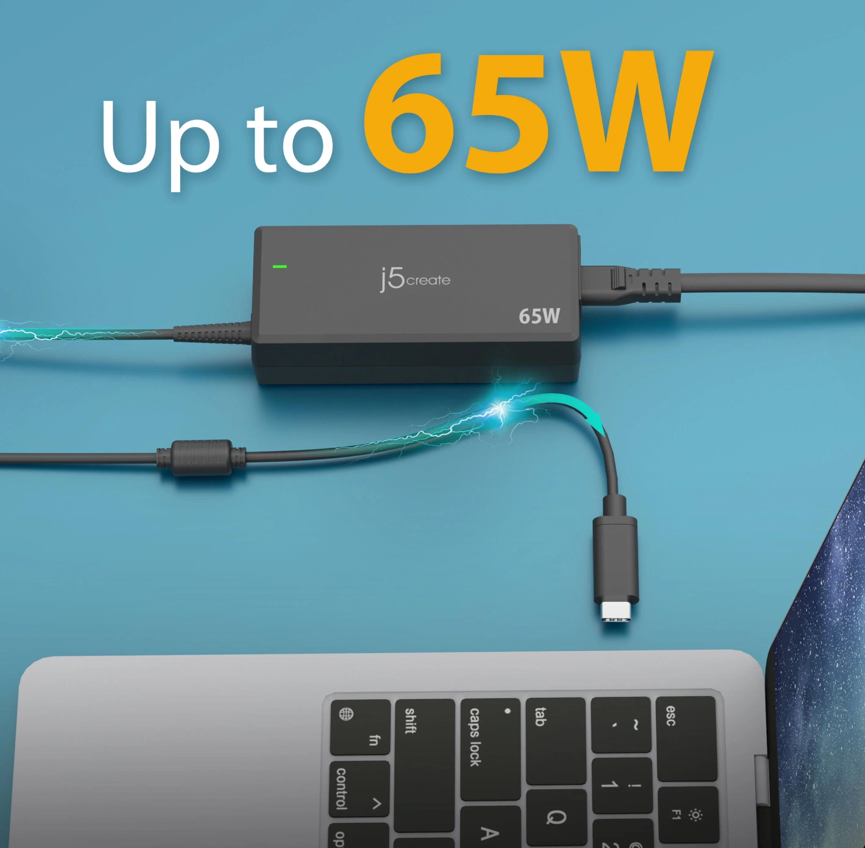 JUP1265 65W PD USB-C® Power Adapter - Image 4