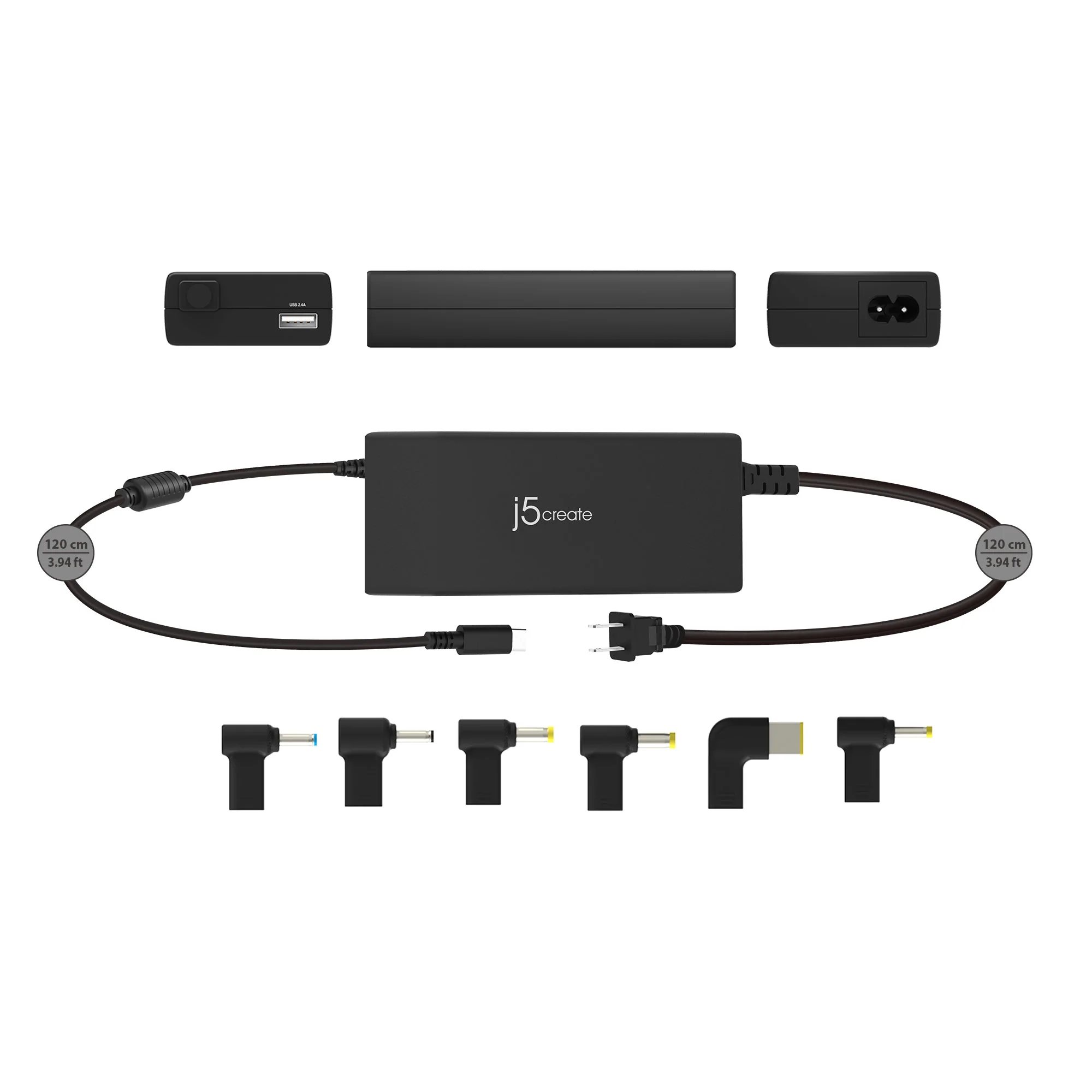 JUP2290DC 100W PD USB-C® Super Charger with 6 Types of DC Connector - Image 3