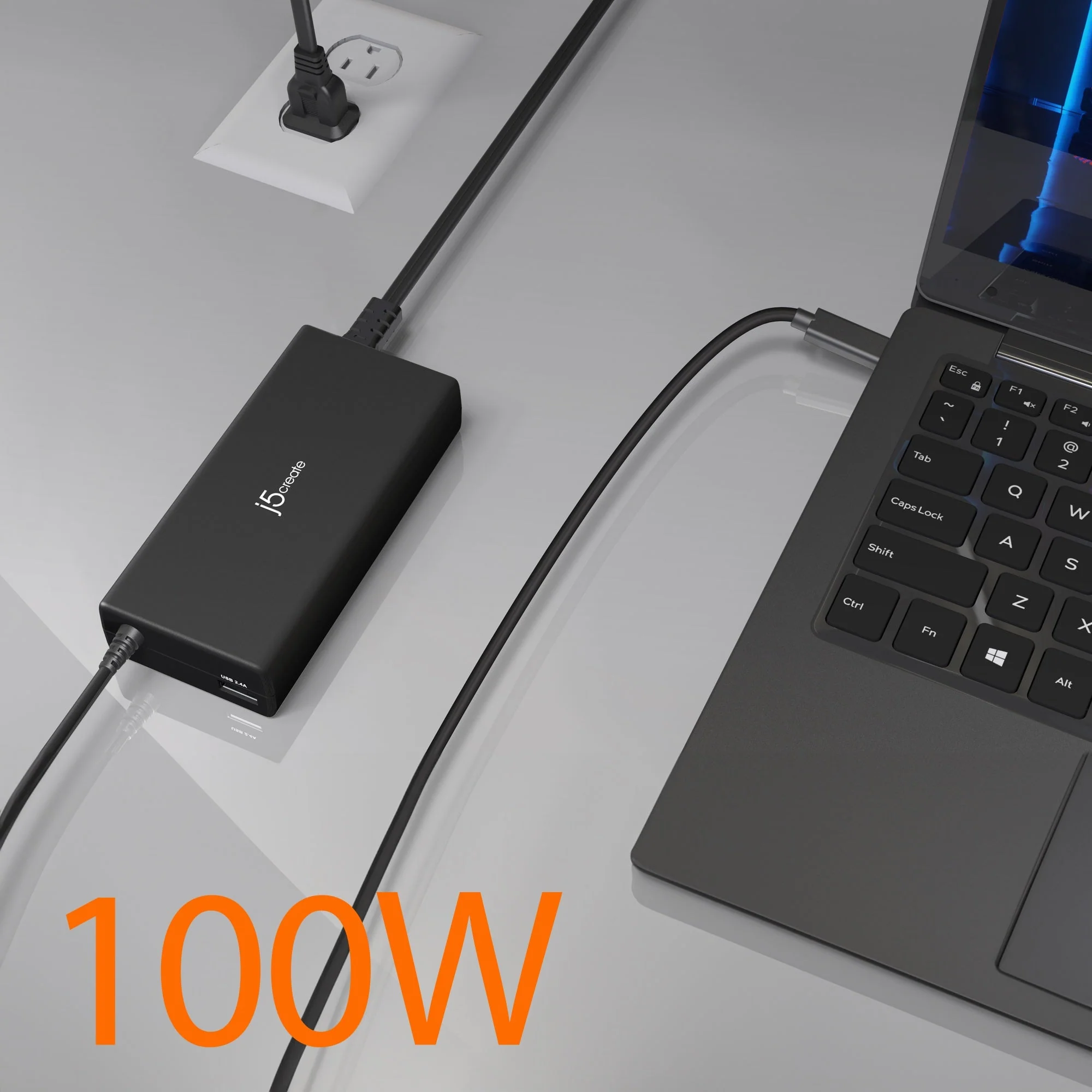 JUP2290DC 100W PD USB-C® Super Charger with 6 Types of DC Connector - Image 4