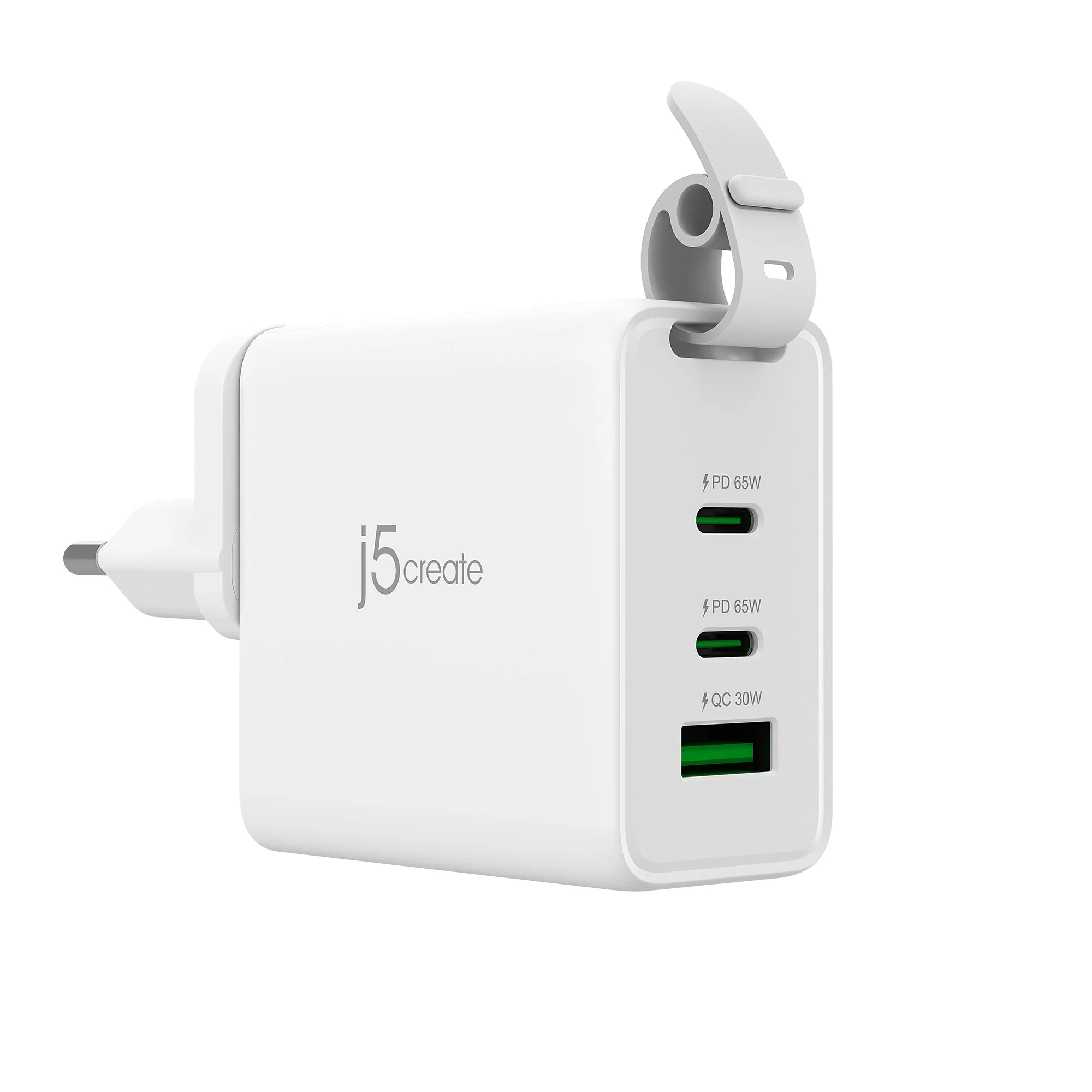 JUP3565C 65W GaN USB-C® 3-Port Travel Charger with a USB-C® cable - Image 3