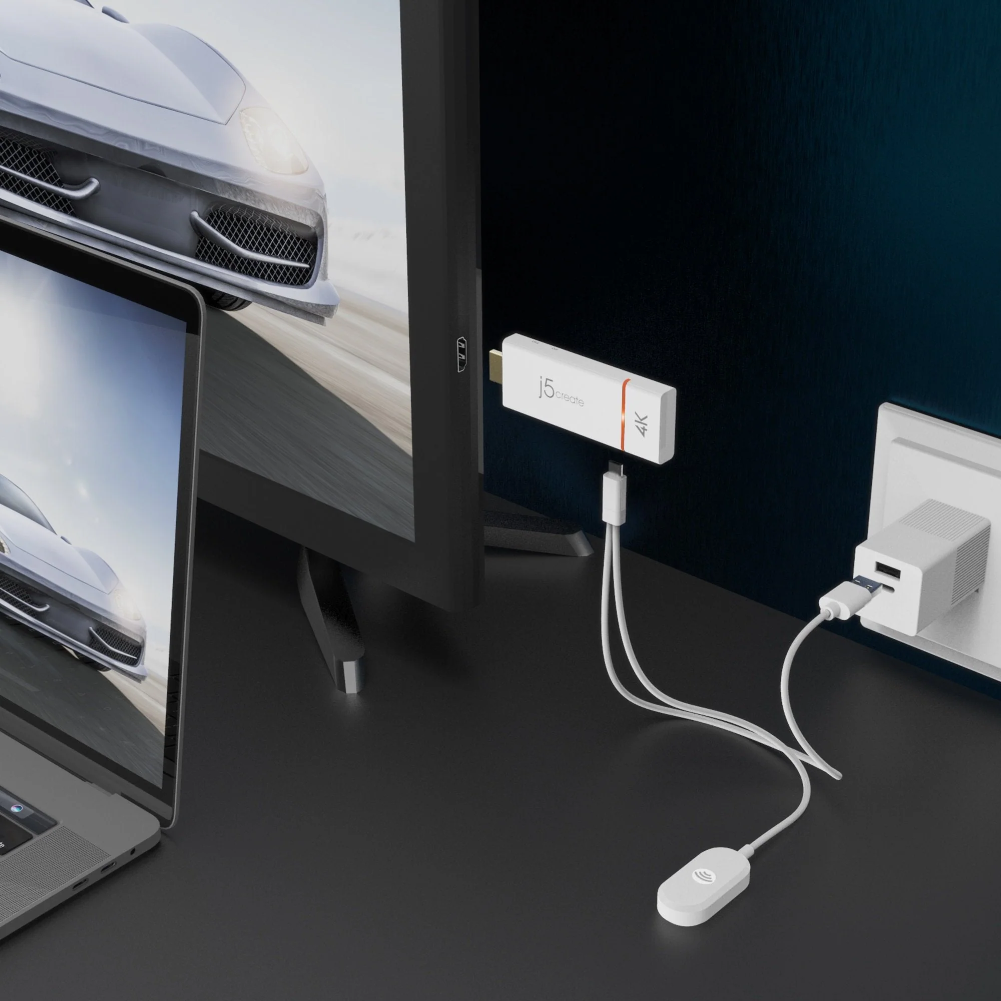 JVAW76 ScreenCast 4K Wireless Display Adapter - Image 3