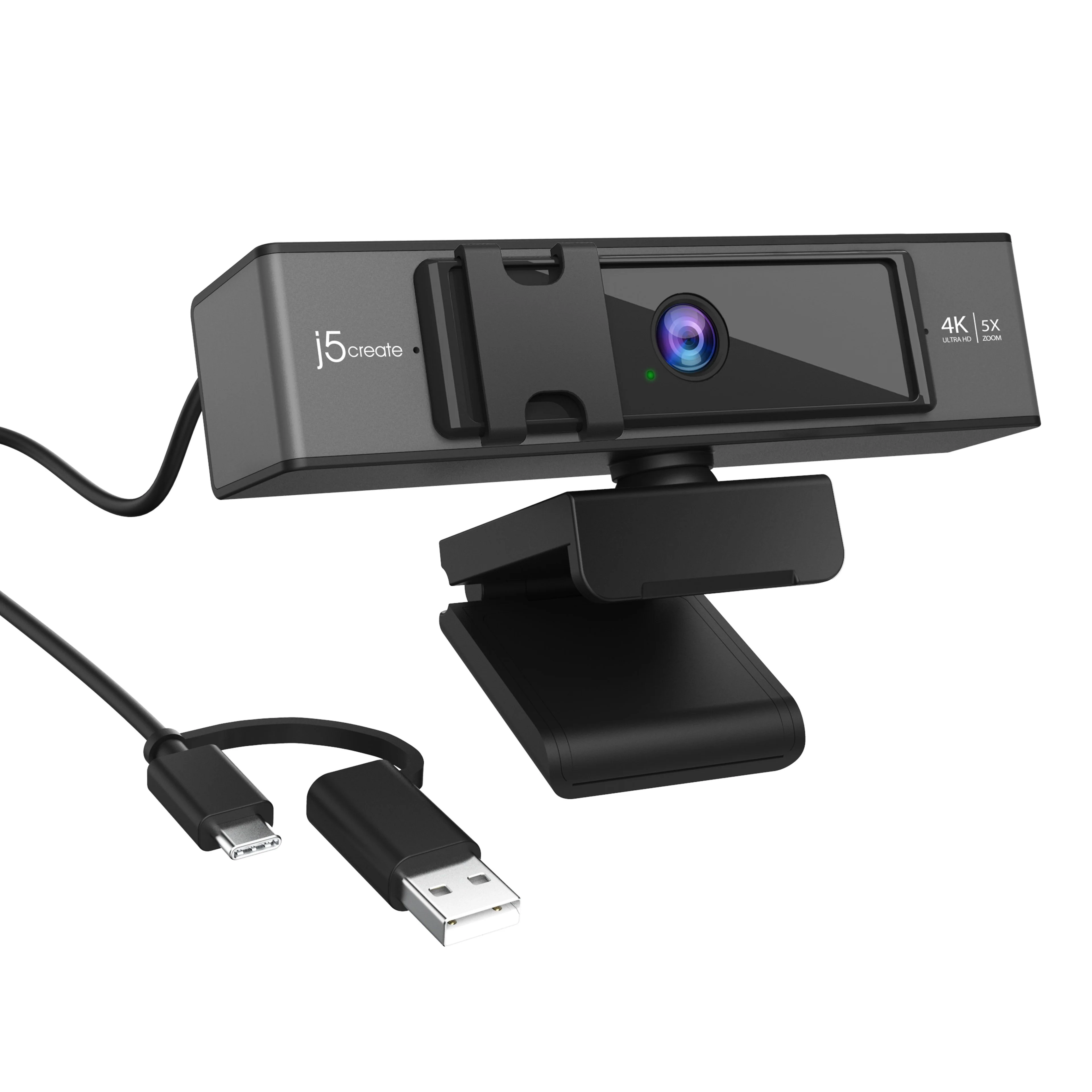 USB™ 4K ULTRA HD Webcam with 5x Digital Zoom Remote Control (Model: JVCU435 ) - Image 4
