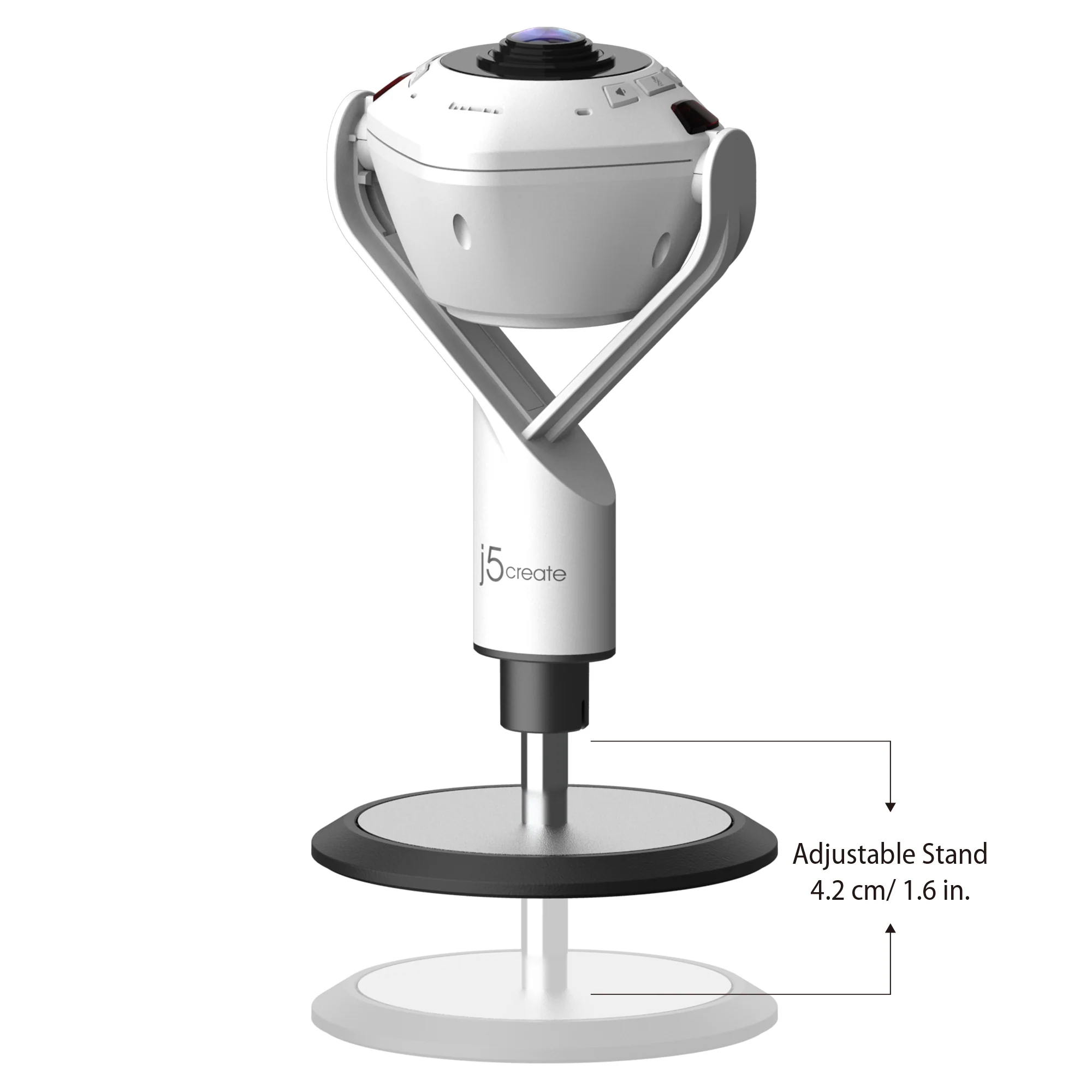 JVU368 360° AI-Powered Webcam with Speakerphone - Image 3